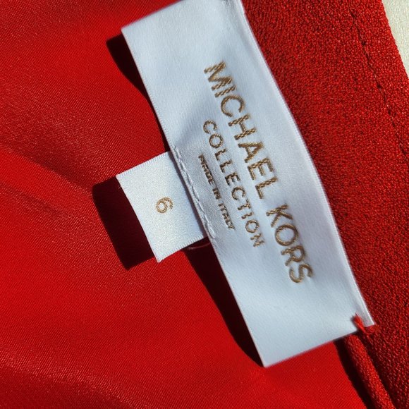Michael KORS Collection RED wool skirt SZ6 - Picture 1 of 5